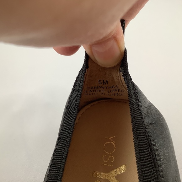 NWT Yosi Samra Samantha Pink Reptile Leather Ballerina Flats 5 - Picture 7 of 8